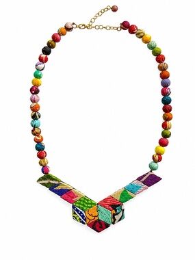 Kantha Stained Glass Necklace